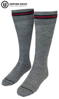 Knee High Socks - Grey/Stripe-menzies-college-THE U SHOP - Invercargill