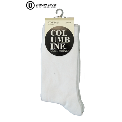 Sock - Crew - White (3pk)