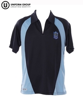 Polo - Navy/Sky (CSC)-central-southland-college-THE U SHOP - Invercargill